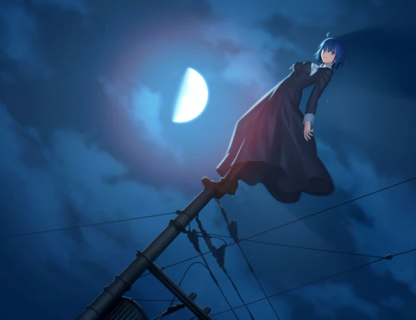 Tsukihime: A piece of blue glass moon - ремейк нашумевшей визуальной новеллы 2000 года выпуска.  Выберите ваш любимый кадр из 32 лучших, отобранных анонимным голосованием! [СПОЙЛЕРЫ НЕИЗБЕЖНЫ!]