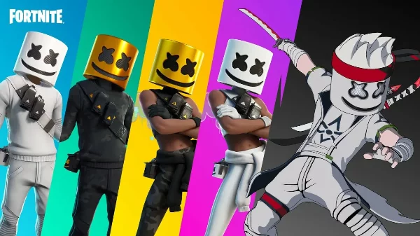 В данном тесте собраны разные коллаборационные скины в Fortnite