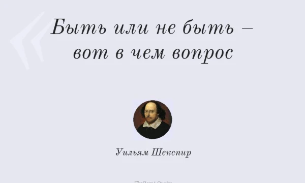 Рано или поздно любому человеку придётся сделать выбор: быть илине быть. И в этом тесте вы как раз это и сделаете.