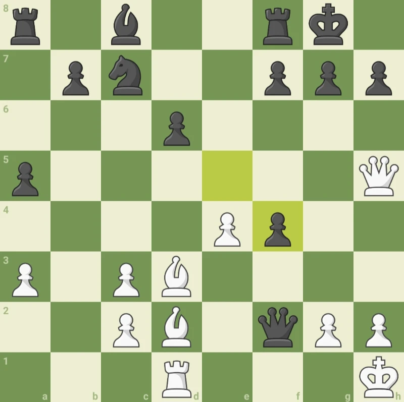Не Топлес сделал ход e5 - f4 (e5xf4) Не Топлес сделал ход e5 - f4 (e5xf4)