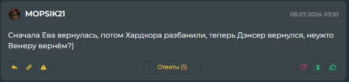 Ответы на вопросы (июль 2024) Ответы на вопросы (июль 2024)