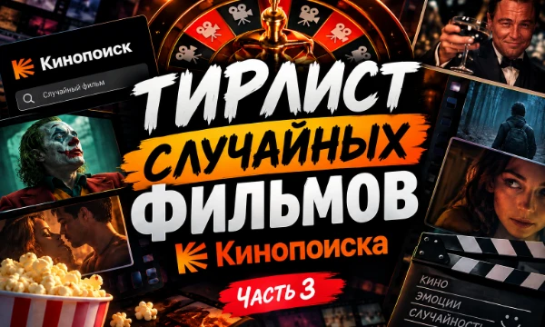 🎰 Кино рулетка запущена! Фильмы выбираются случайным образом с Кинопоиска. Что выпадет — шедевр, классика или полный провал? 🎬 Расставь фильмы по своим категориям 🍿