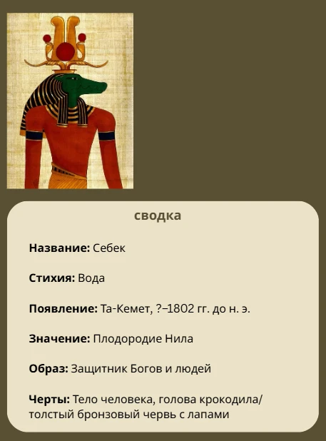 Себек, Ибис, дракон Бога Тота Себек, Ибис, дракон Бога Тота