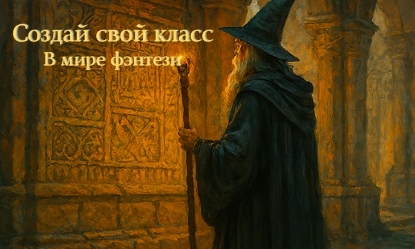 Привет! У тебя есть потрясающая возможность создать свой уникальный класс в мире фэнтези. Тебя ждут невероятные возможности и захватывающий процесс создания. Тебе обязательно понравится! 🧙