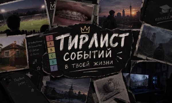 Какое событие в твоей жизни запомнилось тебе больше всего? Количество слотов в корзинах ограничено, выбирай с умом.