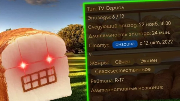 Всем привет! Сегодня ваша задача - угадать Аниме по егошней информации на Шикимори. Надеюсь, тест получился сложным. Удачи пройти тест!