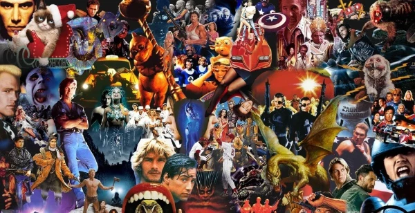 коллаж из персонажей фантастических фильмов