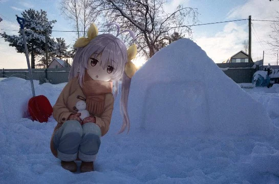 Anime madskillz - фотожанр, объединяющий реальную жизнь и персонажей аниме. Идея - MrSkeleton.