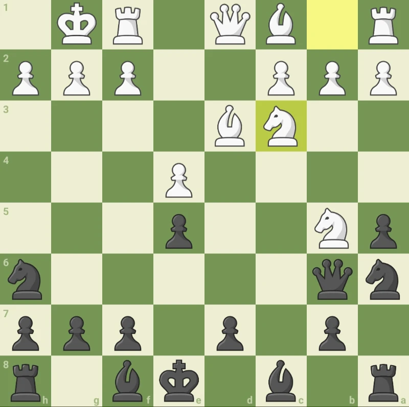Я сделал свой ход: b1 - c3 Я сделал свой ход: b1 - c3