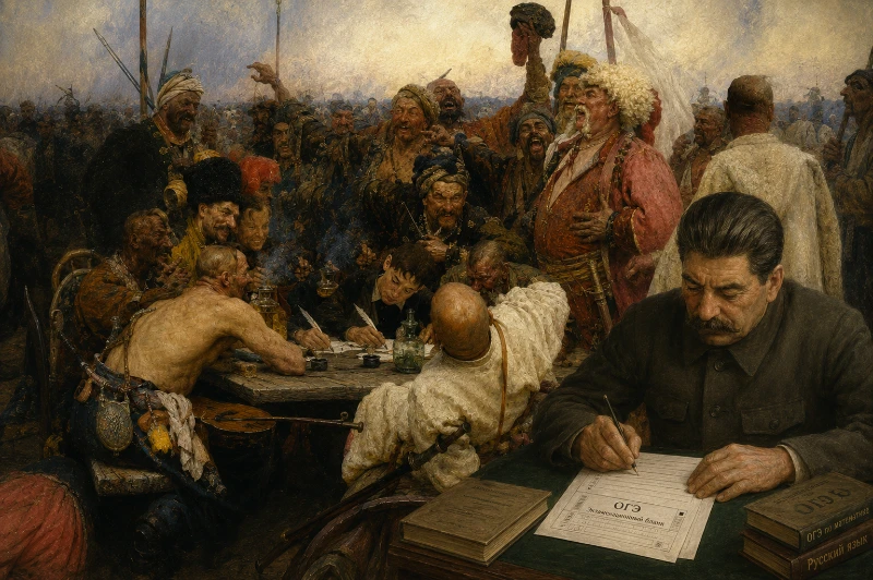 Сталин настолько крут, что пишет вверх ногами! Сталин настолько крут, что пишет вверх ногами!