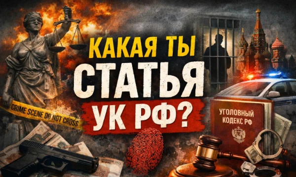 Правила пишутся кровью. Законы... наверное тоже! Уголовный кодекс Российской Федерации содержит множество законодательных статей, а какой являешься ты?