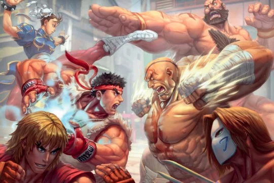 В этом тесте будут представлены персонажи из всех частей Street Fighter. Чтобы было 128 вариантов  будет несколько неиграбельных персонажей