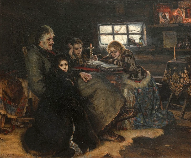 "Меншиков в Берёзове". Картина Василия Сурикова, 1883 год "Меншиков в Берёзове". Картина Василия Сурикова, 1883 год