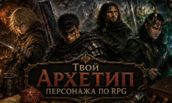 Пройди тест, чтобы узнать, какой классический архетип RPG-персонажа лучше всего отражает твой характер, стиль действий и подход к решению проблем. От воина, который идёт напролом, до хитрого вора.