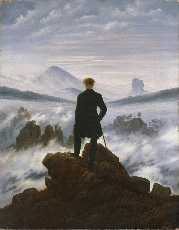 "Странник над морем тумана", Каспар Дэвид Фридрих, 1818 "Странник над морем тумана", Каспар Дэвид Фридрих, 1818