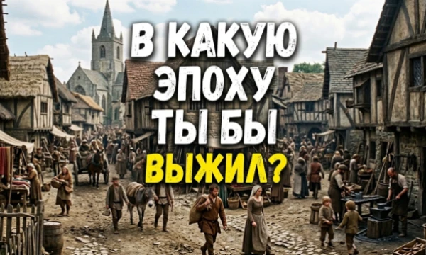 Представьте, что машина времени сломалась и выкинула вас в случайном веке. Узнай, в какую эпоху ты бы точно выжил.