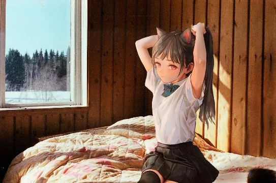 Арты в жанре "anime madskillz", сочетающие в себе реальность и персонажей из аниме.
