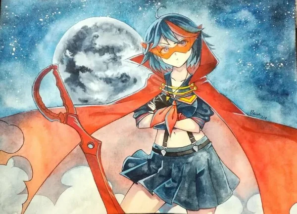 Выбор лучшего арта с протагонистом из аниме Kill la Kill (Best fem protaginst imo) 