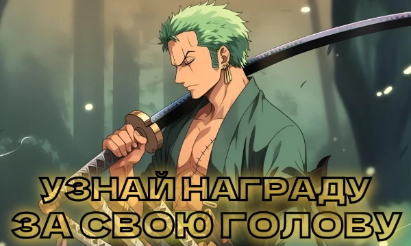 За особо опасных пиратов и преступников в мире One Piece назначается награда. Выясни сколько Бэлли Мировое Правительство готово заплатить за твою жизнь. 
