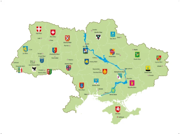 Выбираем из 128 гербов городов Украины какой эстетичнее, интереснее, или оригинальнее по твоему мнению. В рамках международно признанных границах  Украины, или границах 1991 года.