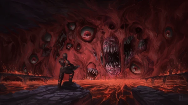 Много кайфовых артов, особенно боссов из игры Terraria, которые в основном тут и представлены, а также различных нпс и бронек. 
