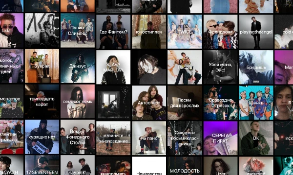 128 исполнителей и групп, которые я слушаю больше всего. От K-pop до русского инди рока и постпанка. 