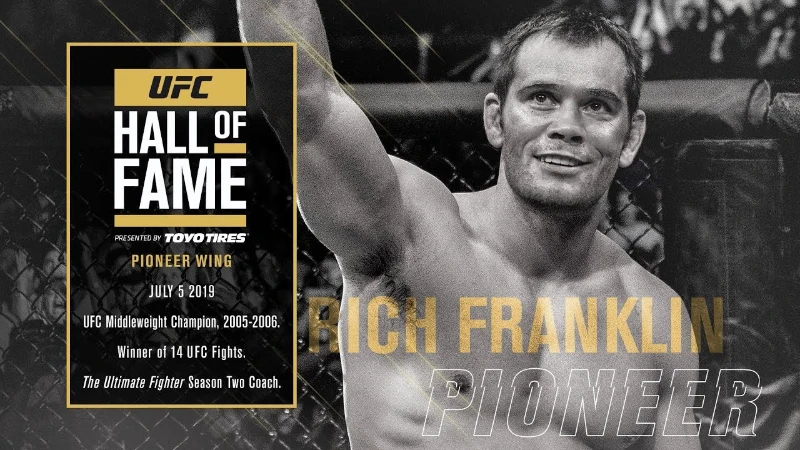  Во время трансляции UFC 236 - 13 апреля 2019 года было объявлено, что Франклин будет включён в Зал славы UFC . Во время трансляции UFC 236 - 13 апреля 2019 года было объявлено, что Франклин будет включён в Зал славы UFC .