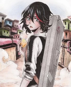 главный протагонист Kill la Kill, дочь Иссина Матой. Она переводится в школу «Хоннодзи» для того, чтобы найти вторую половину своего алого Ножничного клинка