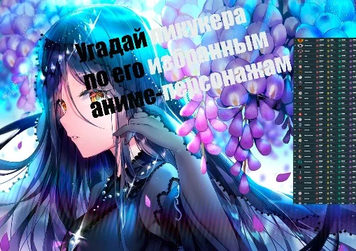 Добрый день, вечер, ночь, в какой бы час вы не проходили этот тест. Сегодня у меня впервые появилась идея связанная с юзерами Пикуко. Угадай пикукера по его избранным аниме-персонажам.