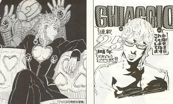Все рисунки взяты из "25 years With JoJo".Для усложнения задачи в вариантах ответов мангак не будет указана их манга.