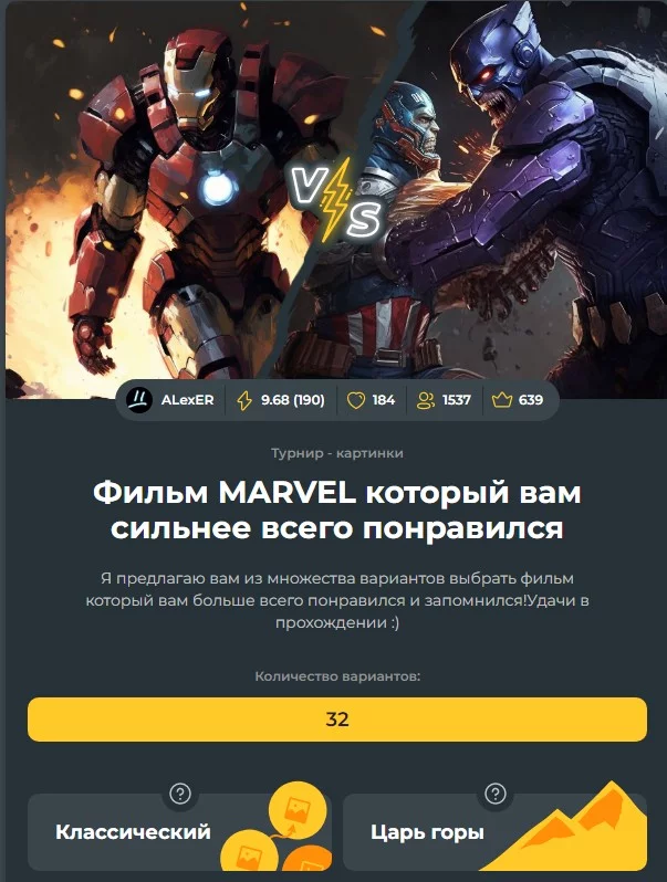 Мой самый популярный тест на то время Мой самый популярный тест на то время