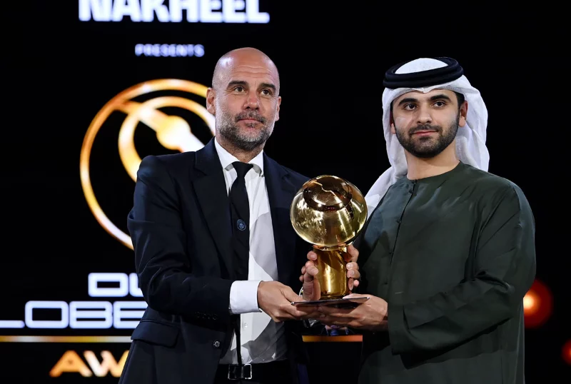 Пеп Гвардиола лучший тренер 2023 по версии Globe Soccer Пеп Гвардиола лучший тренер 2023 по версии Globe Soccer