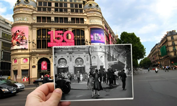 Сможешь ли ты узнать города по их старым фотографиям?  На каждом снимке – улицы, здания и достопримечательности, какими они были десятки, а то и сотни лет назад.