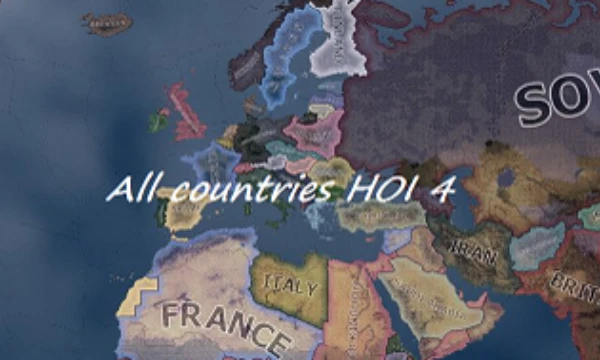 К вашему внимание предоставляется тирлист абсолютно всех стран из HOI4 на момент старта игры в 1936 году, во время прохождения строго запрещено мыться и трогать траву
