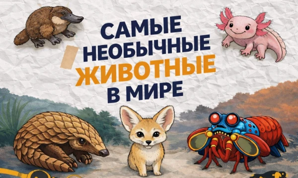 В этом тесте вам предстоит узнать самых необычных животных в мире начиная от плюшевых и милых животных заканчивая пугающими насекомыми. 