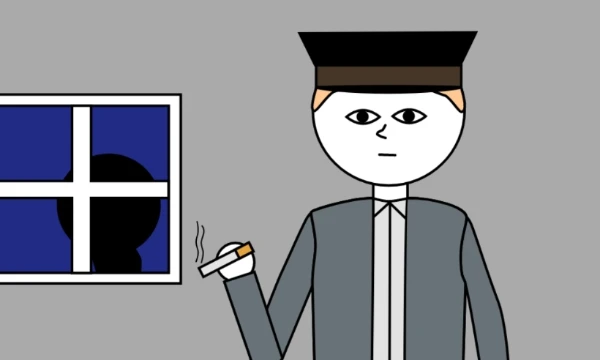 Вы устроились работать сторожем при каком-то складе. Казалось бы, что может пойти не так? Ну, если не считать чудище, которое блуждает по складу в поисках жертв, всё вполне нормально. Будете чай?