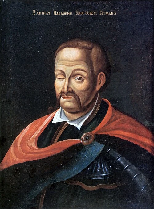 Гетман Украины (1727-1734) - Данила Апостол. Данила Апостол потерял правый глаз в начале 18-го века, предположительно во время военных действий Гетман Украины (1727-1734) - Данила Апостол. Данила Апостол потерял правый глаз в начале 18-го века, предположительно во время военных действий