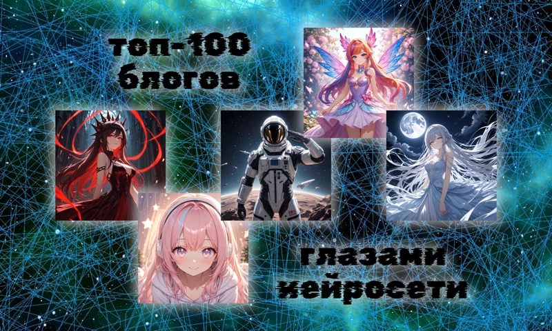Топ-100 блогов глазами нейросети Топ-100 блогов глазами нейросети