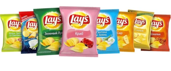 Все вкусы чипсов Lays