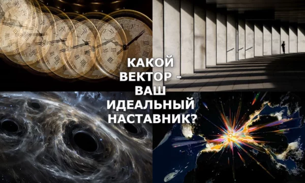 Я предлагаю вам узнать, какой вектор направляет вас в жизни! Вектор пространства, энергии, времени или материи?
